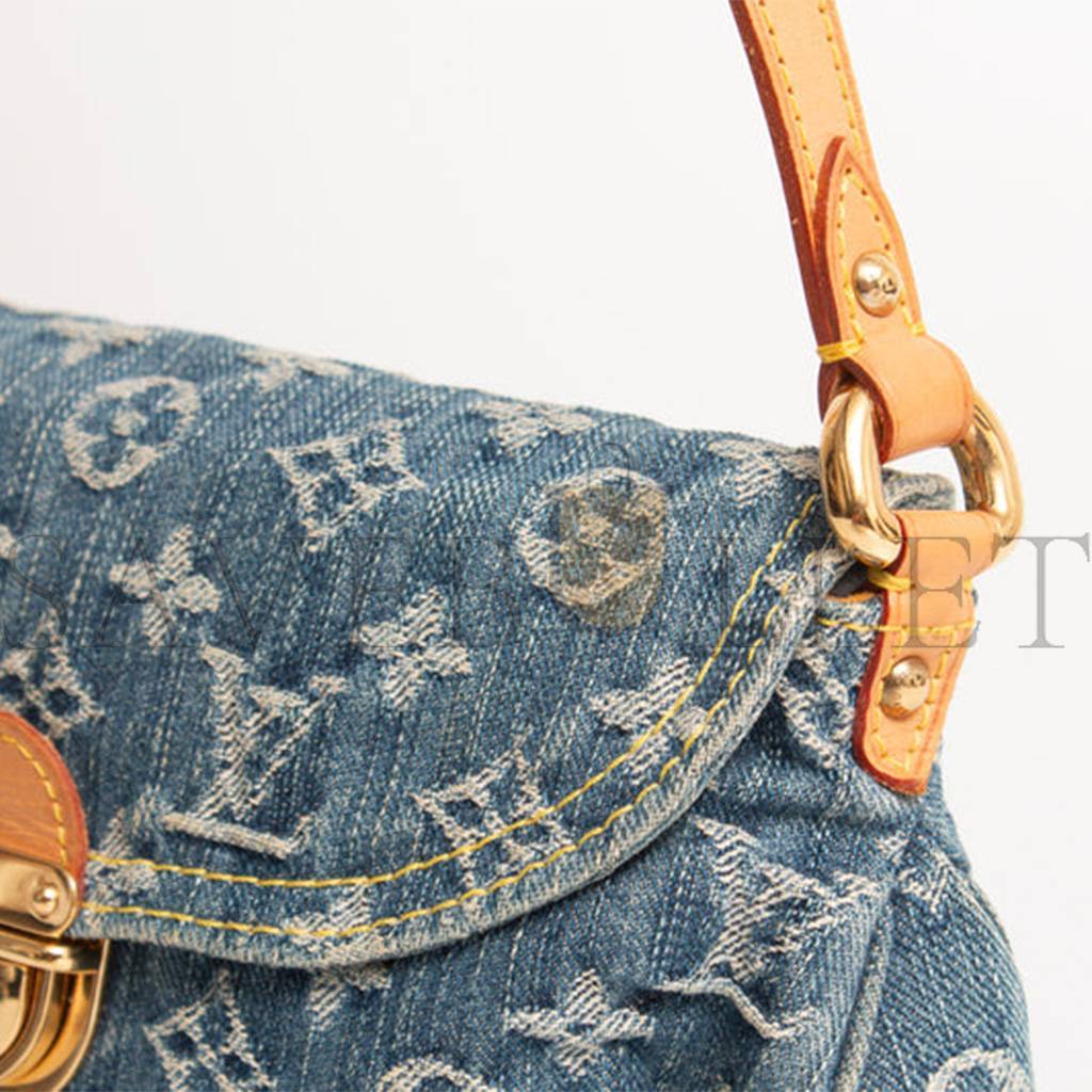 LOUIS VUITTON MASTER DENIM MONOGRAM DENIM  PLEATY M95050 (26*15*9cm)